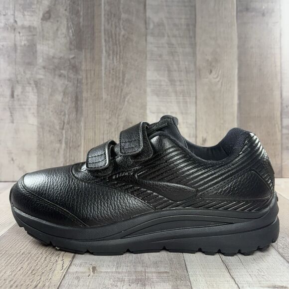 Brooks Addiction Walker V-Strap 2 Womens 7.5 Walking Shoes Sneakers Triple Black - Picture 6 of 12